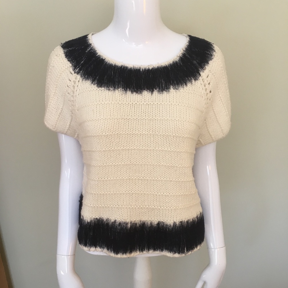 Anthropologie unique trim sweater